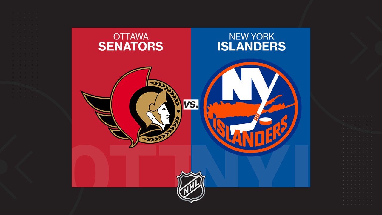 Ottawa Senators vs New York Islanders poster