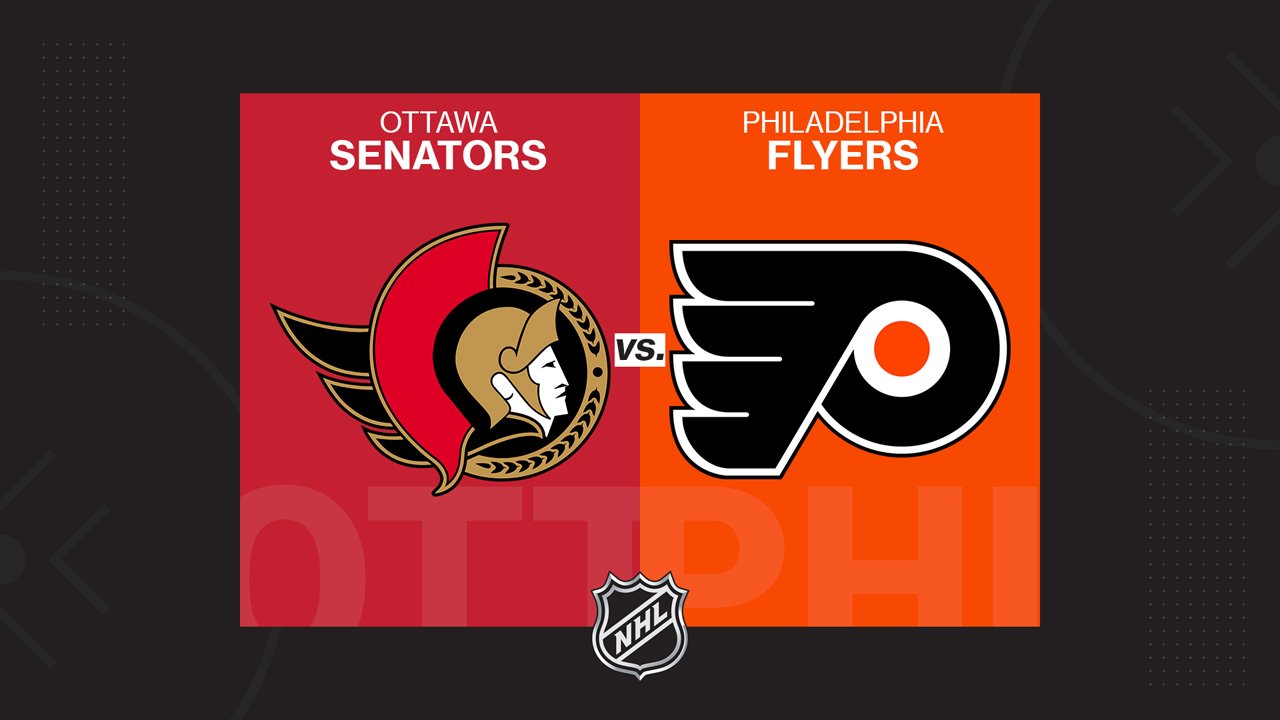 Ottawa Senators vs Philadelphia Flyers poster