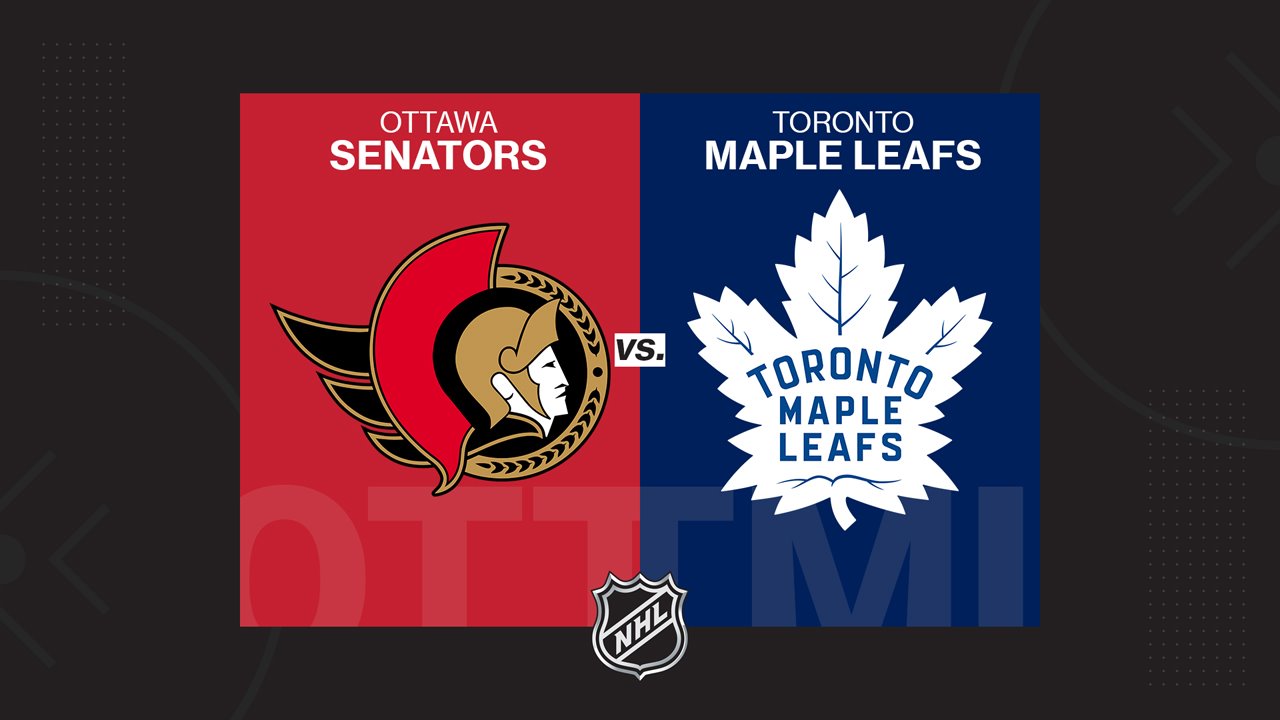 Ottawa Senators vs Toronto Maple Leafs poster
