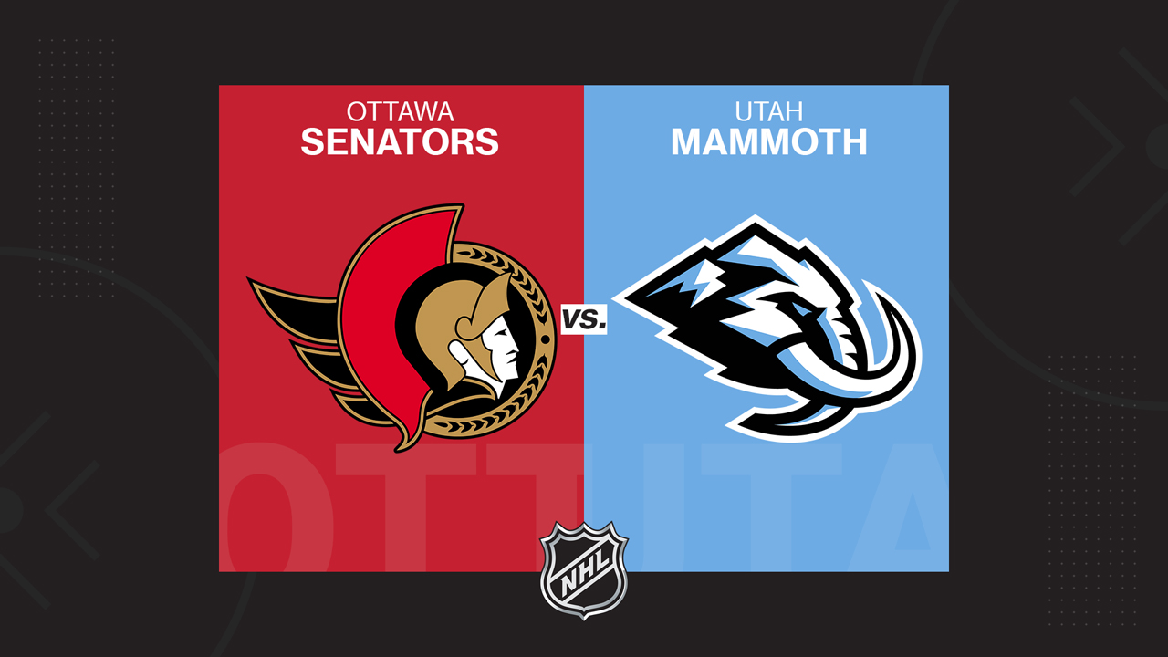Ottawa Senators vs Utah Mammoth poster