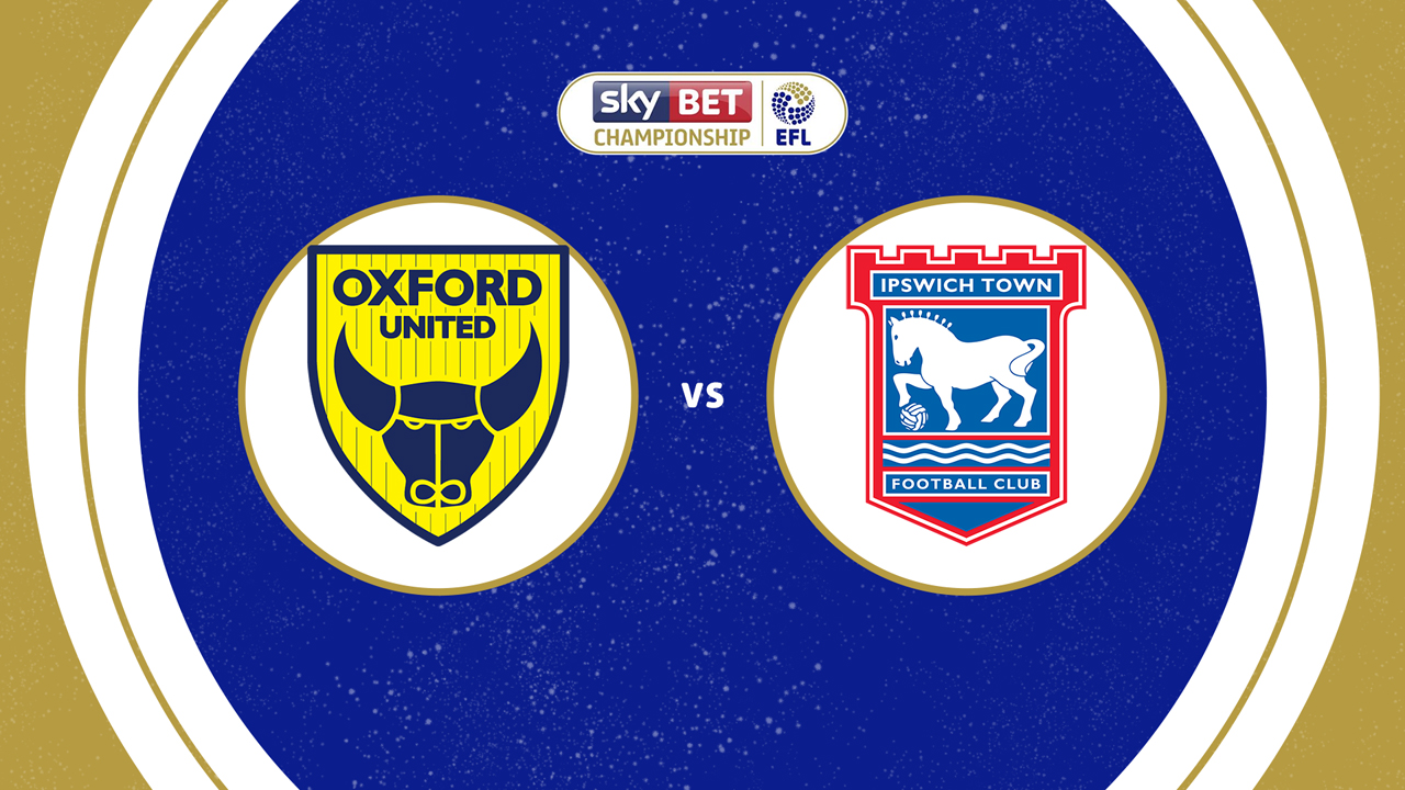 Oxford United vs Ipswich Town poster