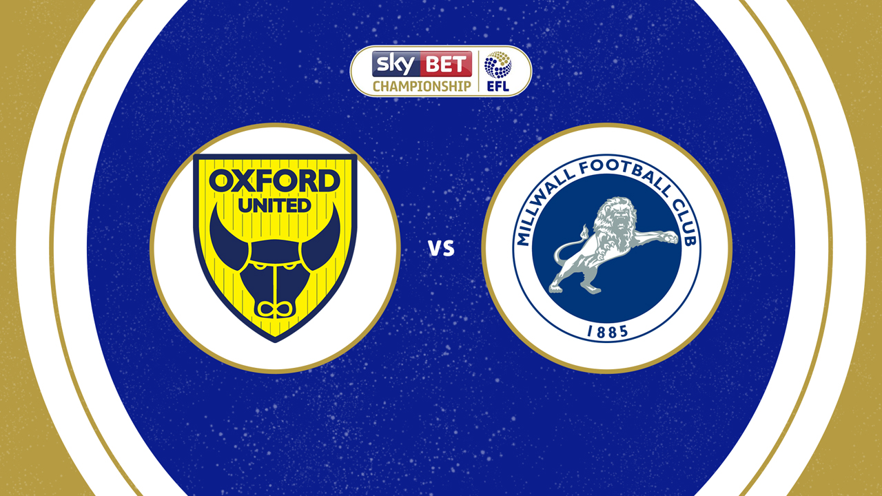 Oxford United vs Millwall poster