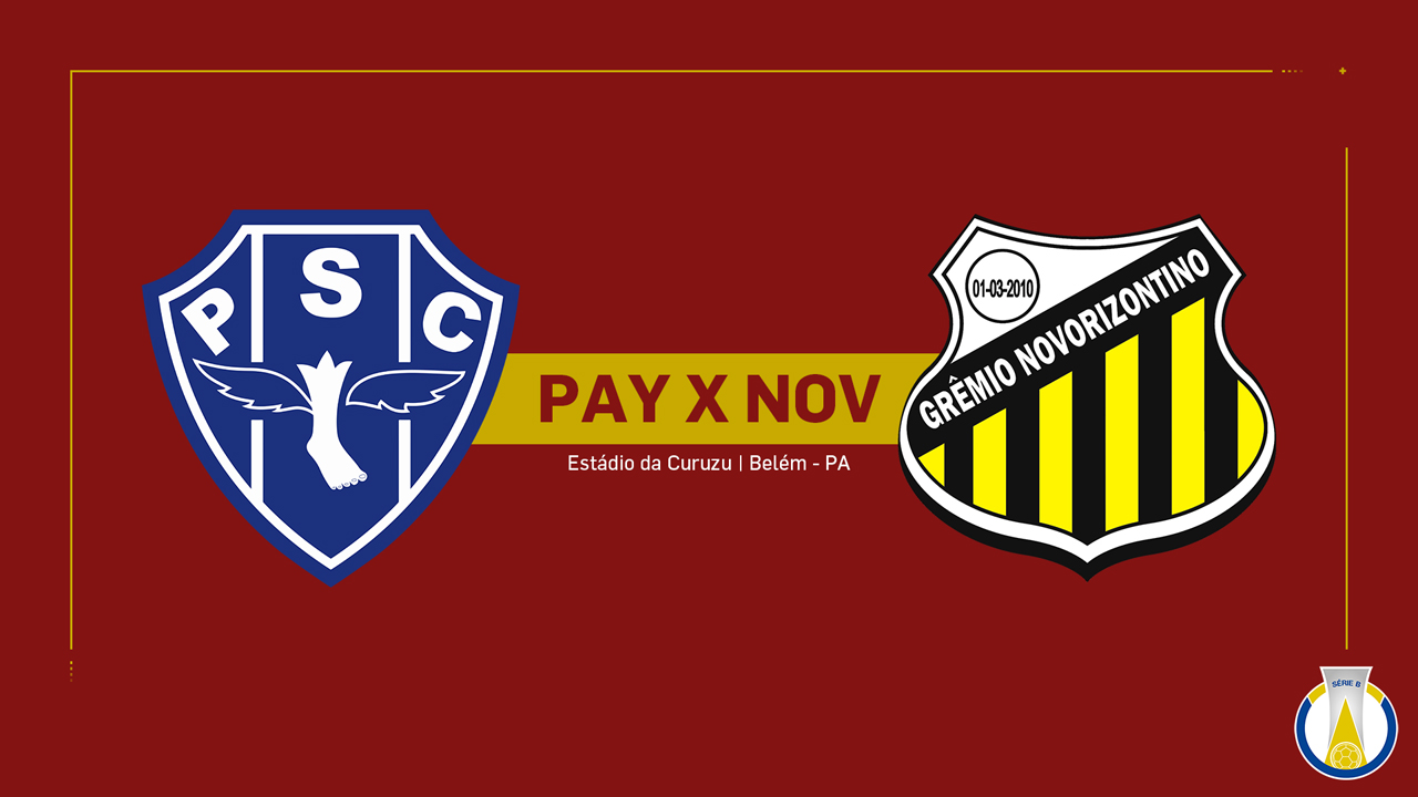 Paysandu vs Novorizontino poster Paysandu vs Novorizontino poster