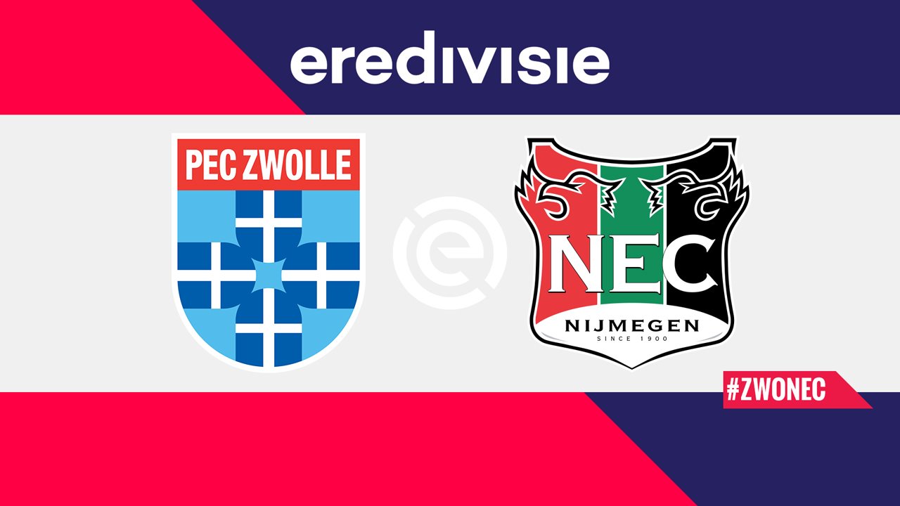 PEC Zwolle vs NEC Nijmegen poster