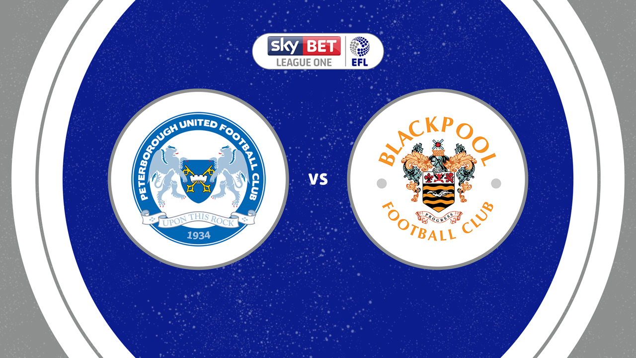 Peterborough United vs Blackpool poster