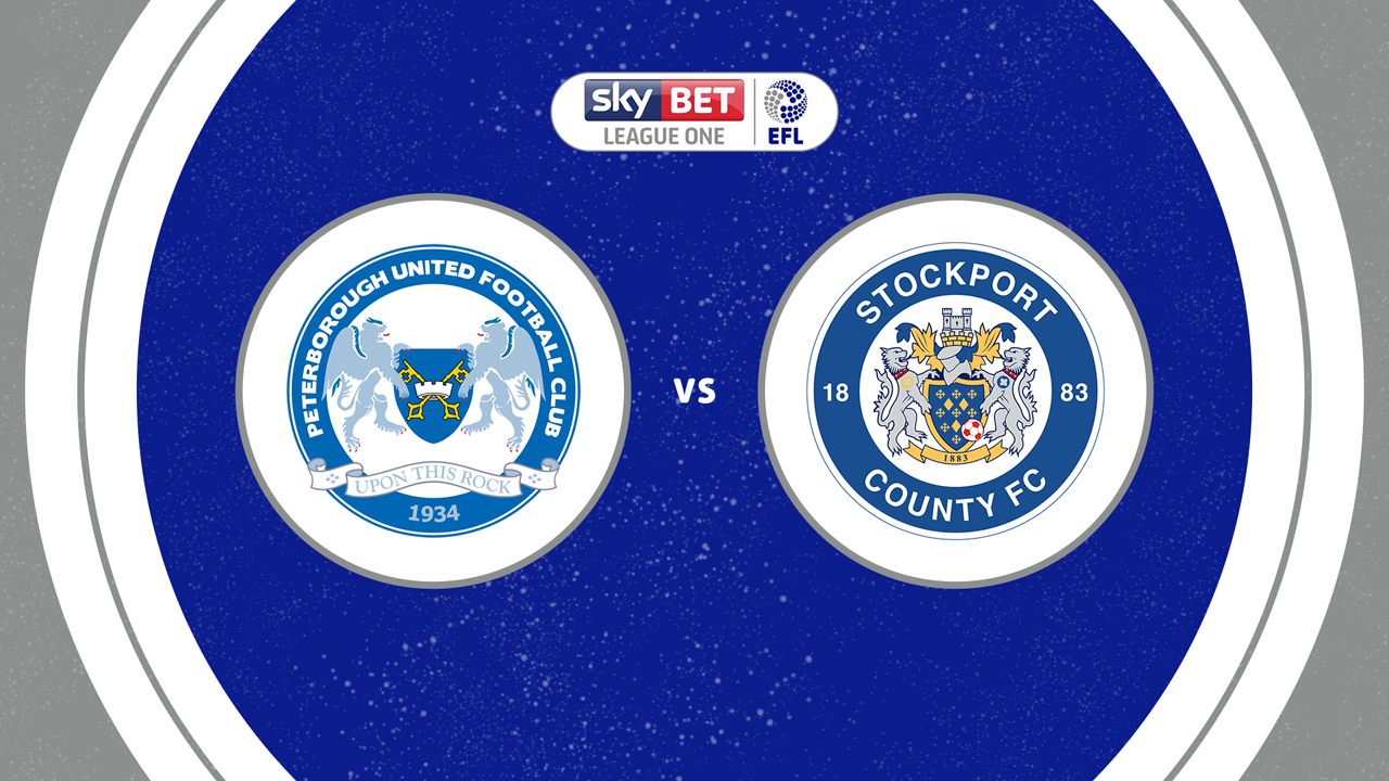 Peterborough United vs Stockport County poster