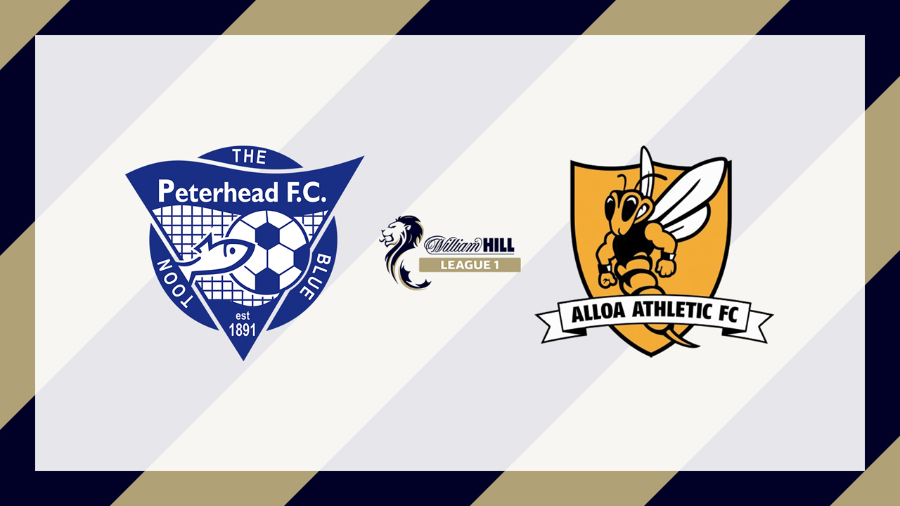 Peterhead vs Alloa Athletic poster Peterhead vs Alloa Athletic poster
