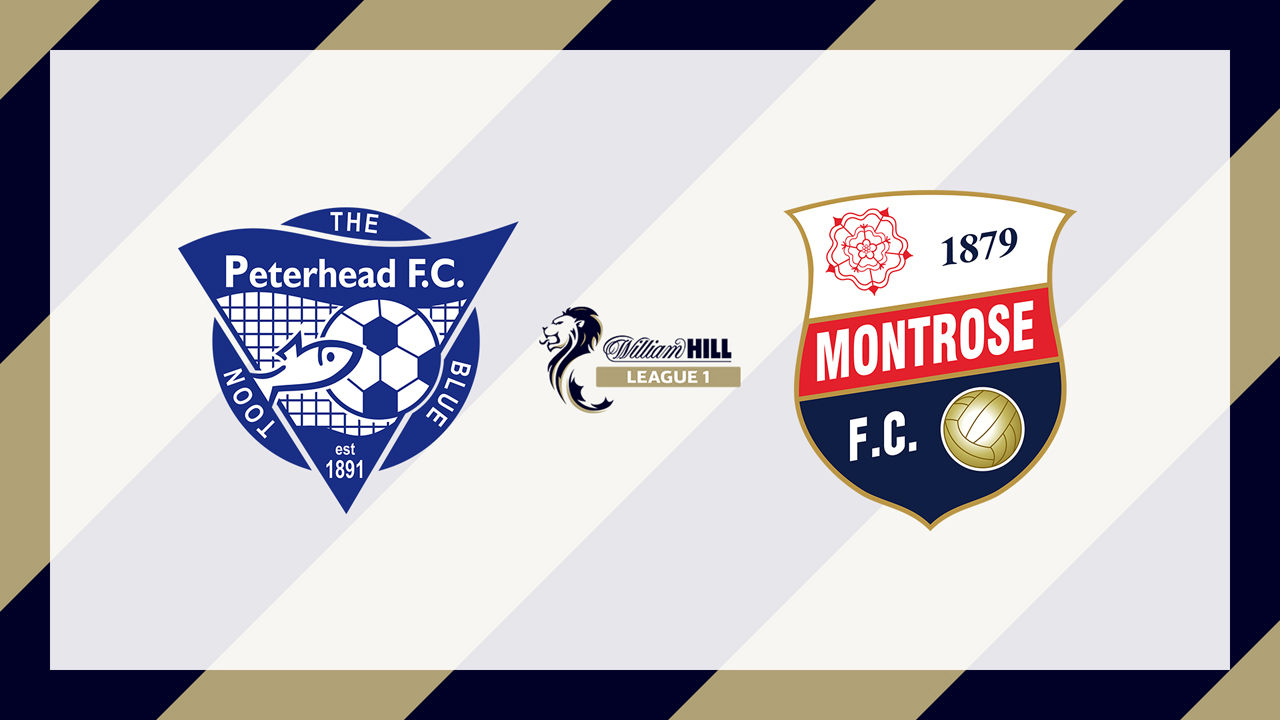 Peterhead vs Montrose poster