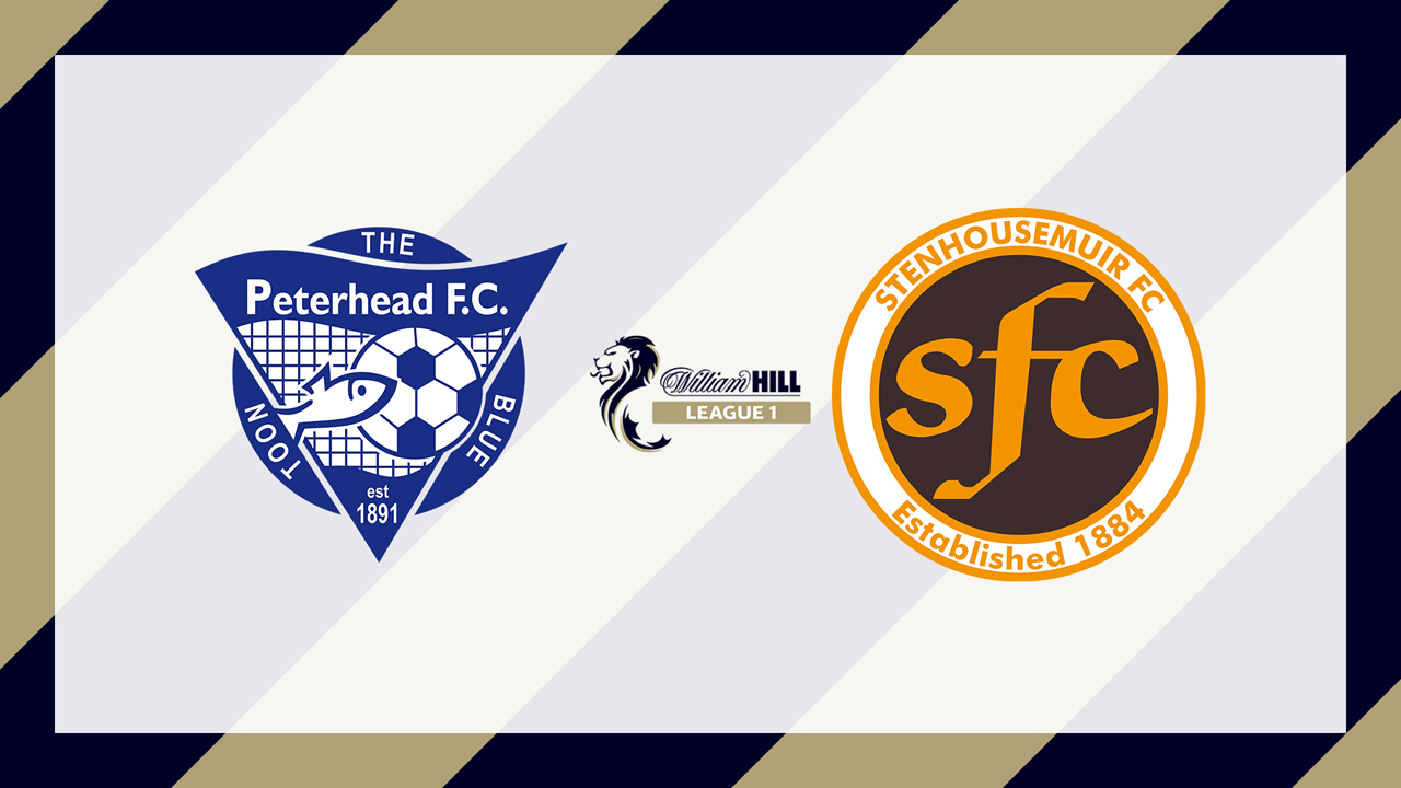 Peterhead vs Stenhousemuir poster Peterhead vs Stenhousemuir poster