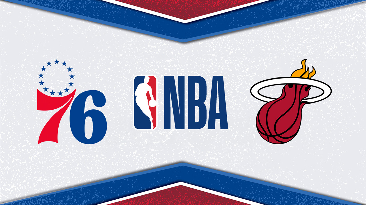 Philadelphia 76ers vs Miami Heat poster Philadelphia 76ers vs Miami Heat poster