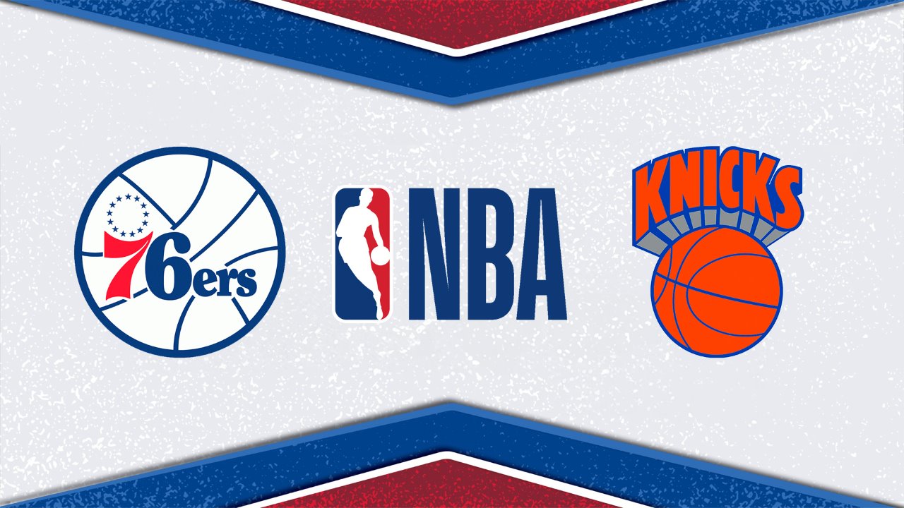 Philadelphia 76ers vs New York Knicks poster Philadelphia 76ers vs New York Knicks poster