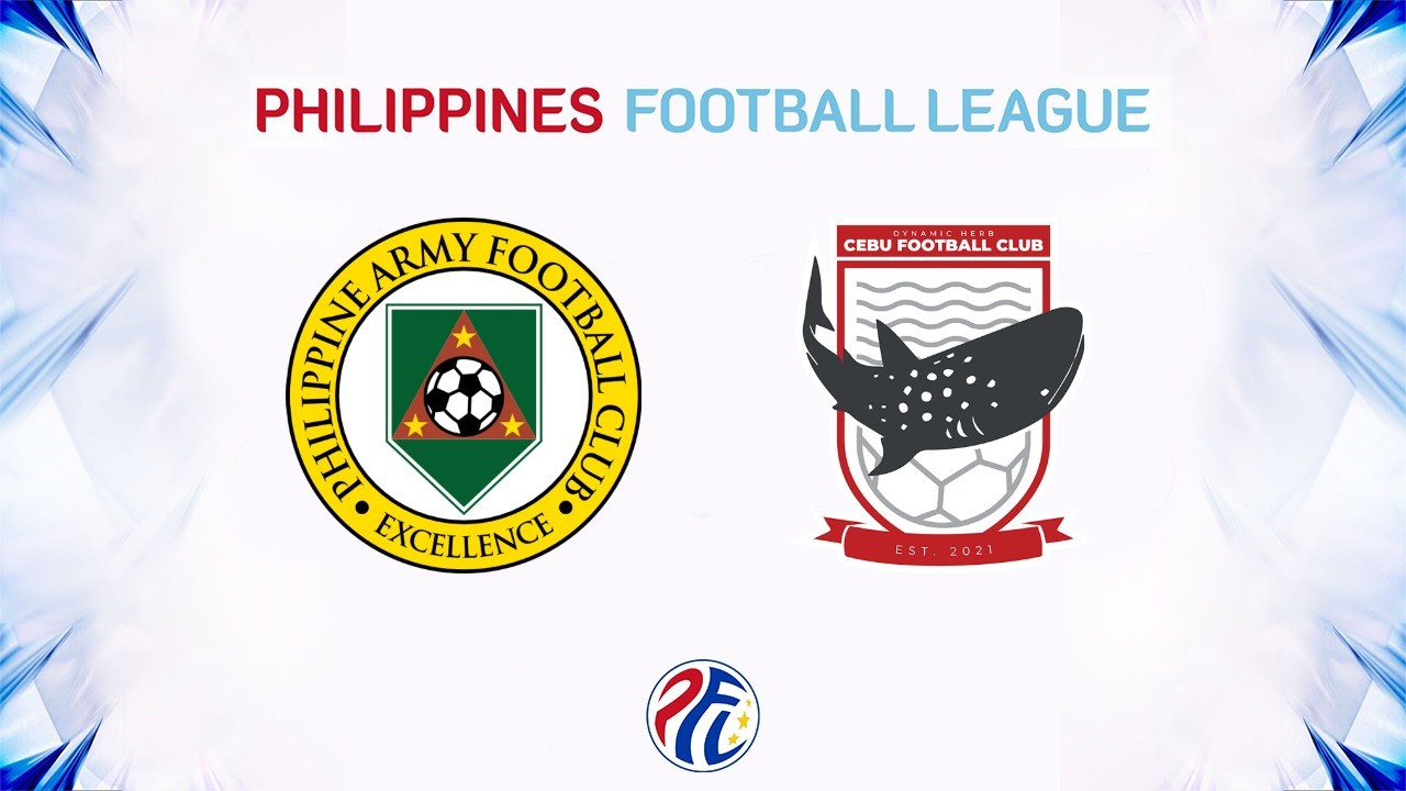 Philippine Army vs Cebu FC poster Philippine Army vs Cebu FC poster