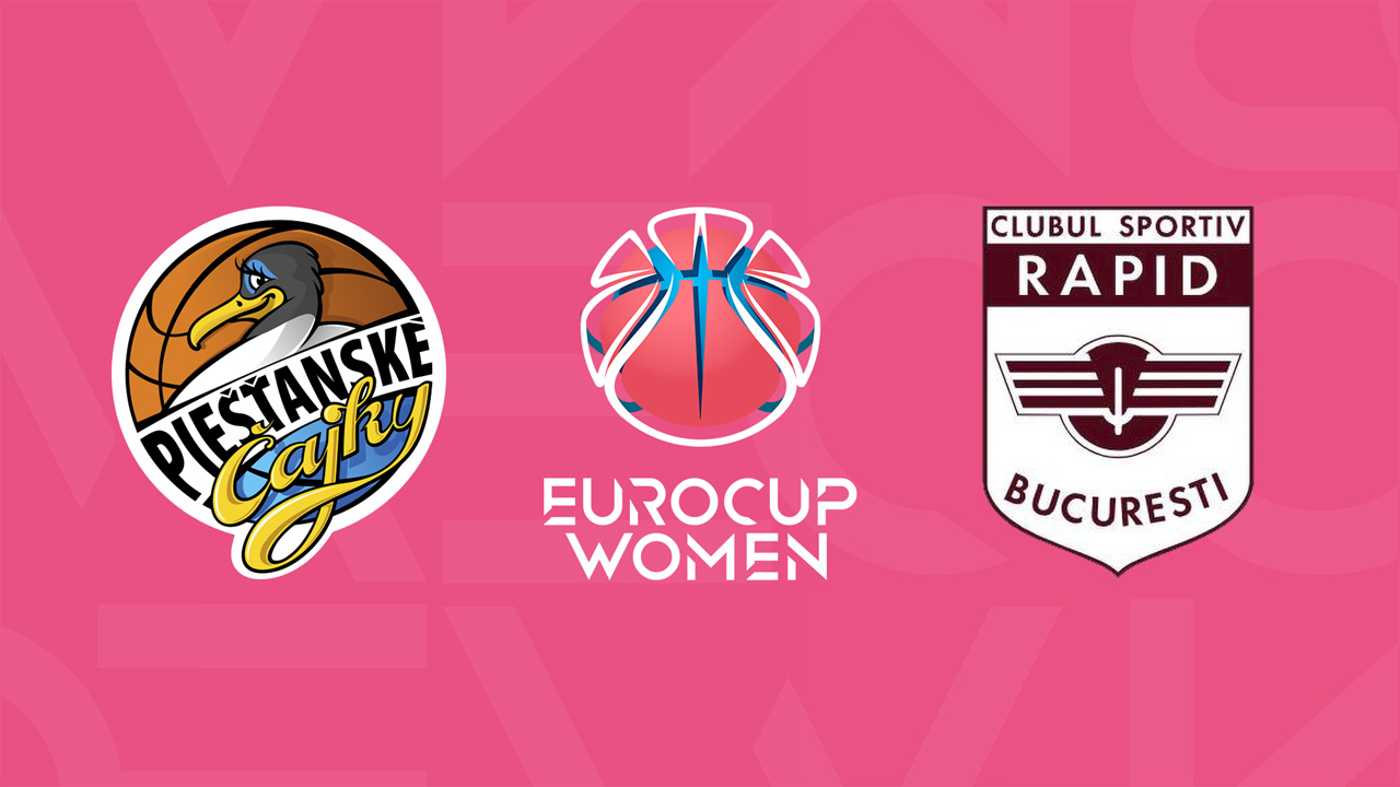 Piešťanské Čajky vs CS Rapid București Basketball Women poster Piešťanské Čajky vs CS Rapid București Basketball Women poster