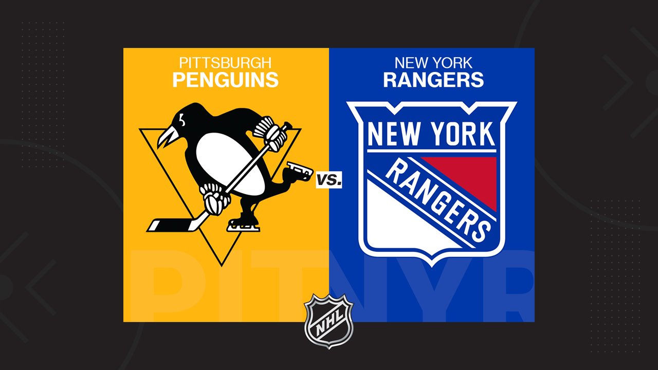 Pittsburgh Penguins vs New York Rangers poster
