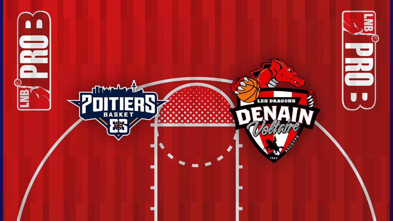 Poitiers Basket 86 vs Denain Voltaire Basket poster