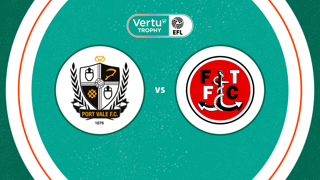 Port Vale vs Fleetwood Town poster