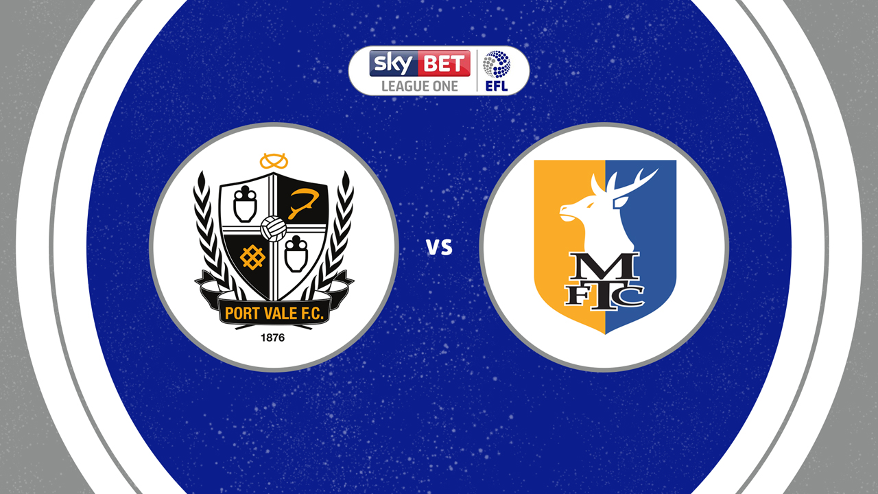 Port Vale vs Mansfield Town poster
