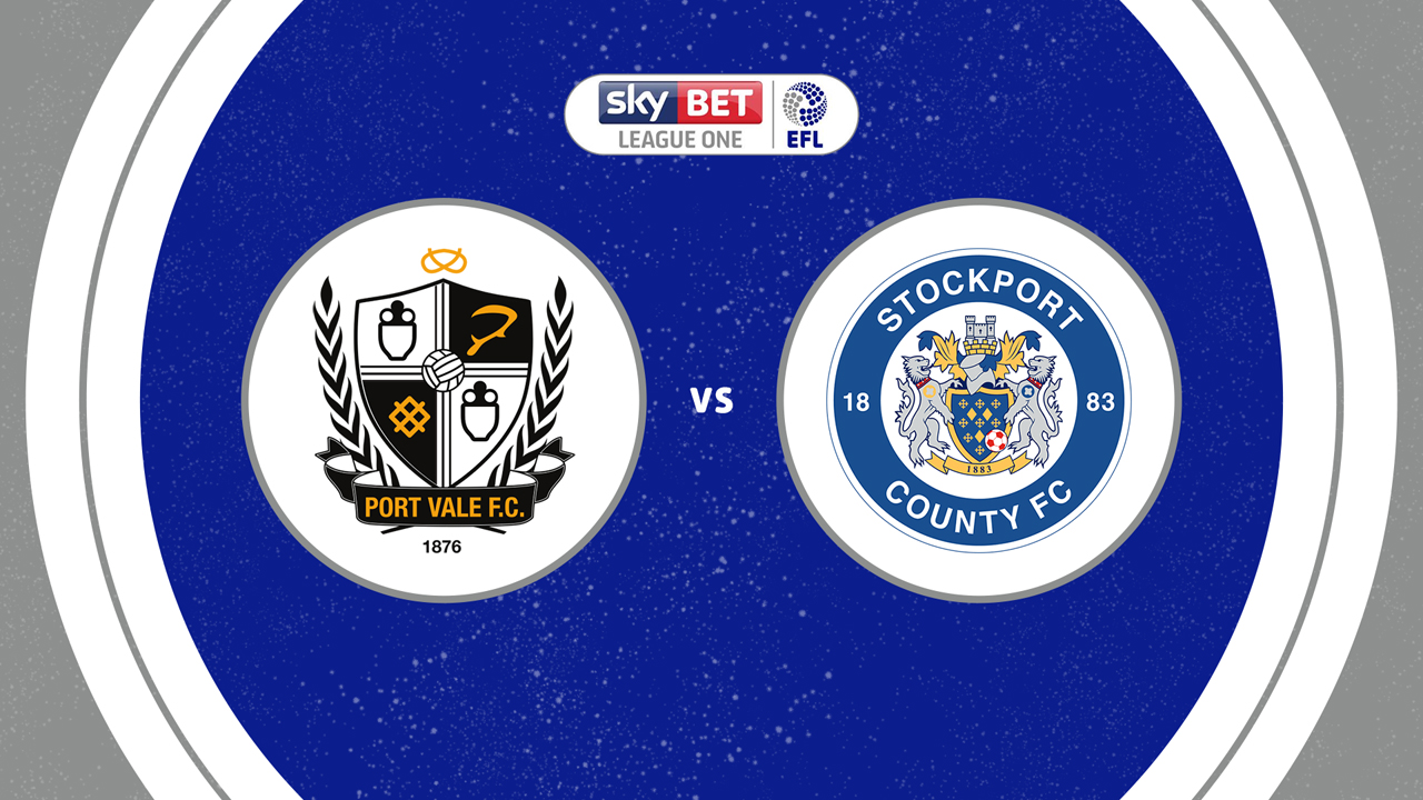 Port Vale vs Stockport County poster