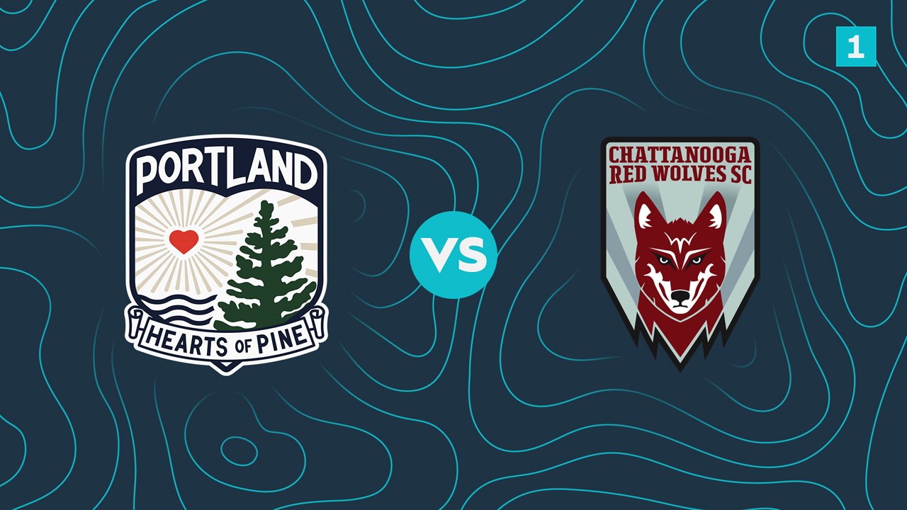 Portland Hearts of Pine vs Chattanooga Red Wolves poster