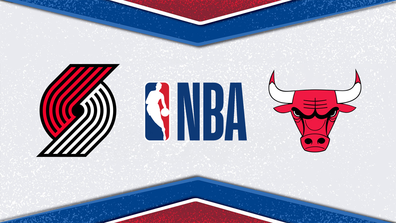 Portland Trail Blazers vs Chicago Bulls poster Portland Trail Blazers vs Chicago Bulls poster