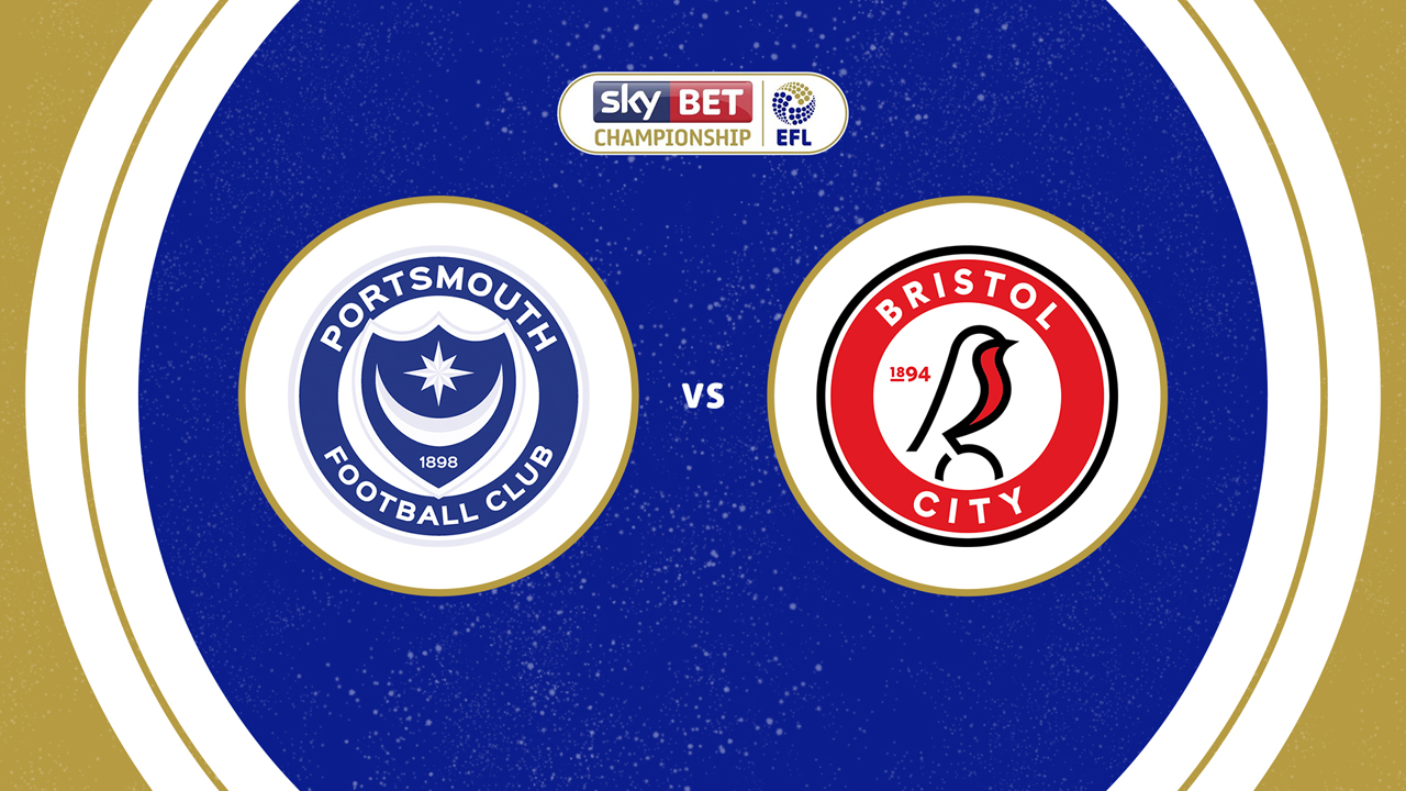 Portsmouth vs Bristol City poster