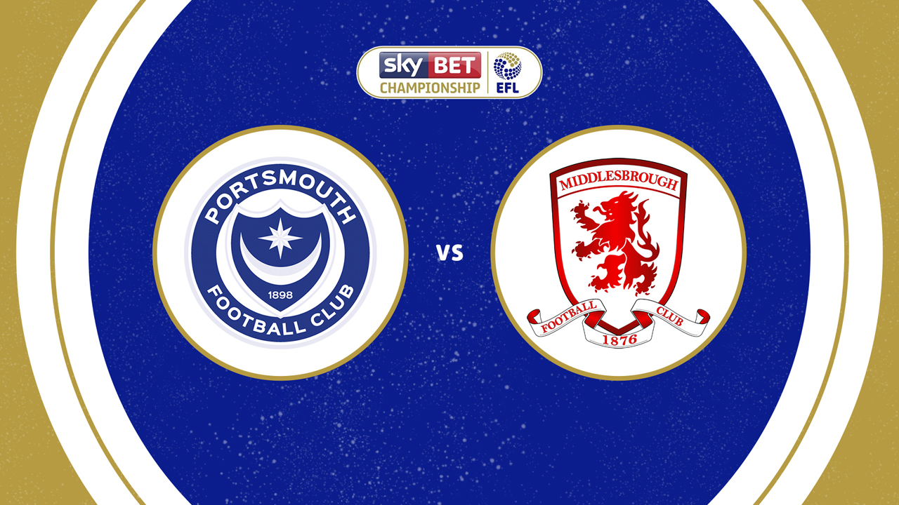 Portsmouth vs Middlesbrough poster Portsmouth vs Middlesbrough poster