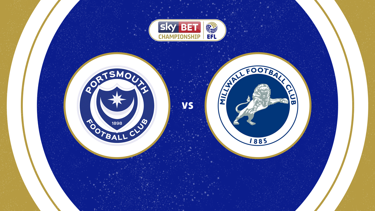 Portsmouth vs Millwall poster Portsmouth vs Millwall poster