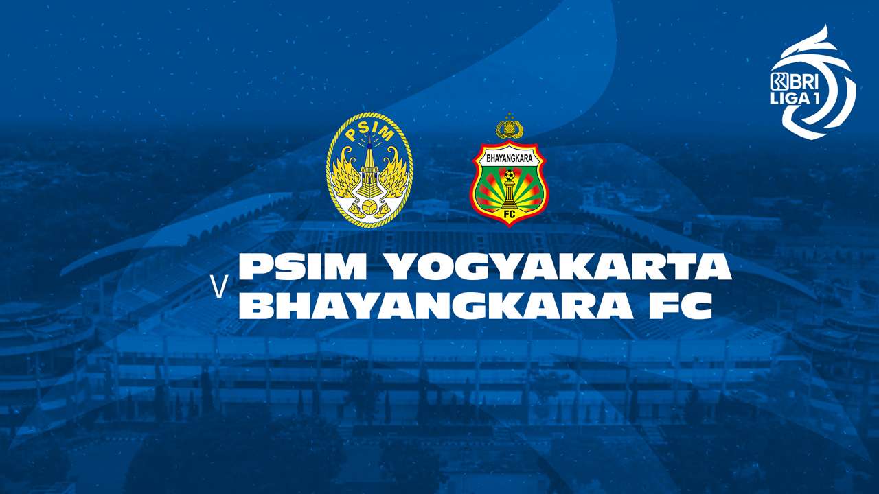 PSIM Yogyakarta vs Bhayangkara Presisi Lampung poster PSIM Yogyakarta vs Bhayangkara Presisi Lampung poster