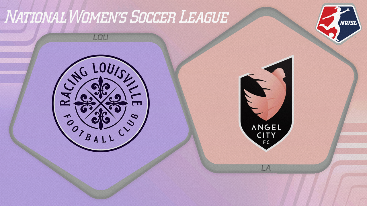 Racing Louisville vs Angel City poster Racing Louisville vs Angel City poster
