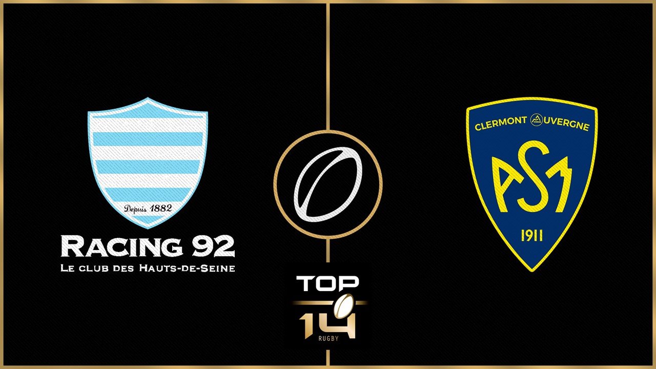 Racing Métro 92 vs ASM Clermont Auvergne poster Racing Métro 92 vs ASM Clermont Auvergne poster