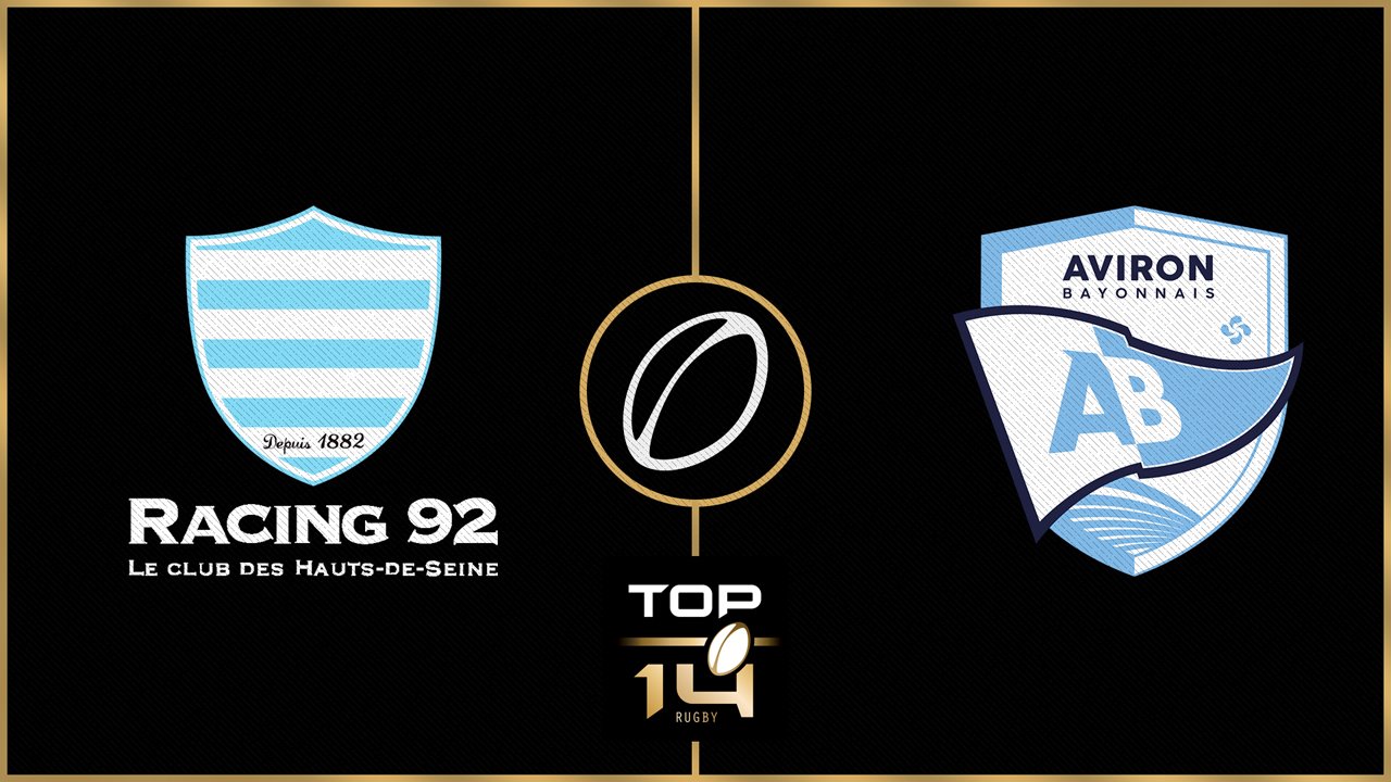 Racing Métro 92 vs Aviron Bayonnais poster Racing Métro 92 vs Aviron Bayonnais poster