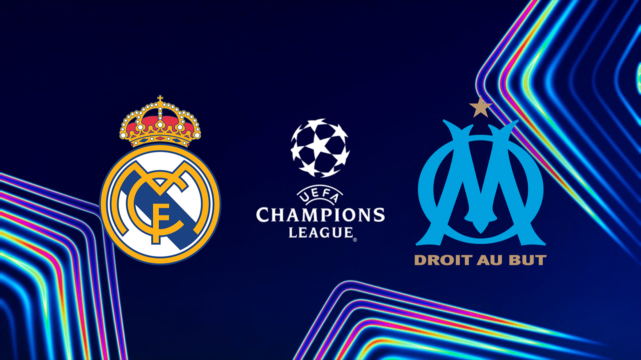 Real Madrid vs Marseille poster