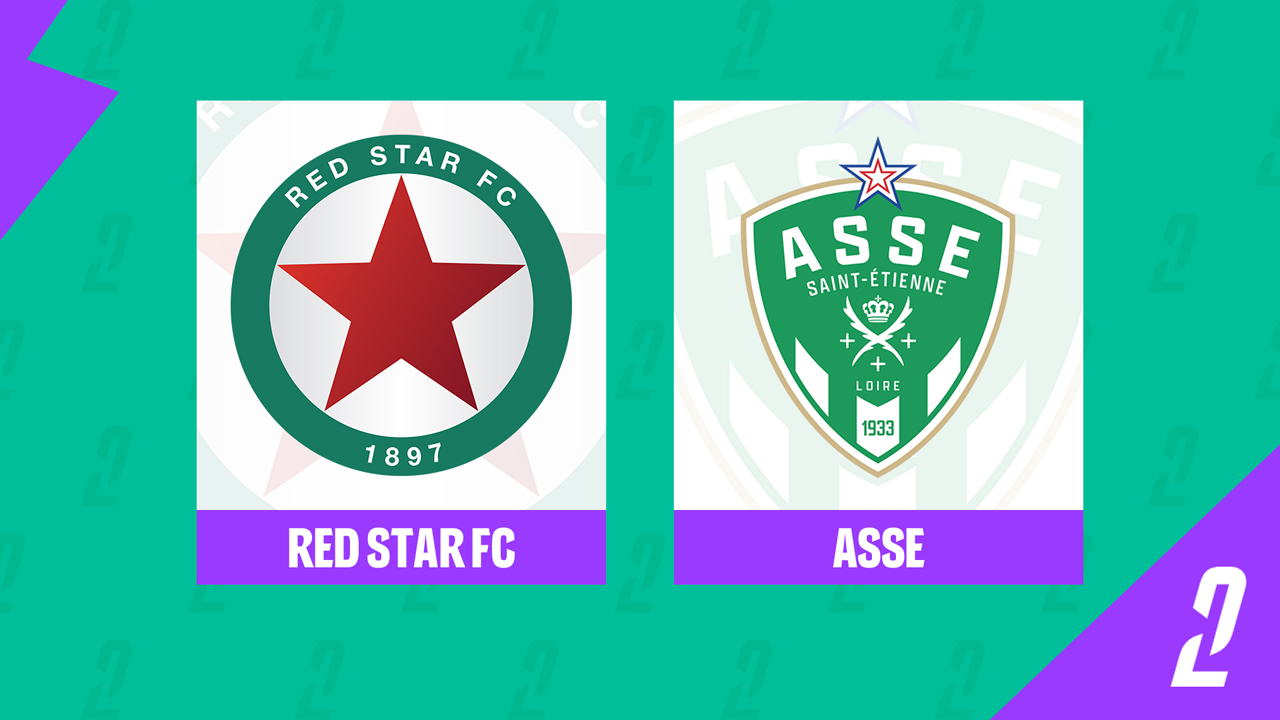 Red Star vs St Etienne poster