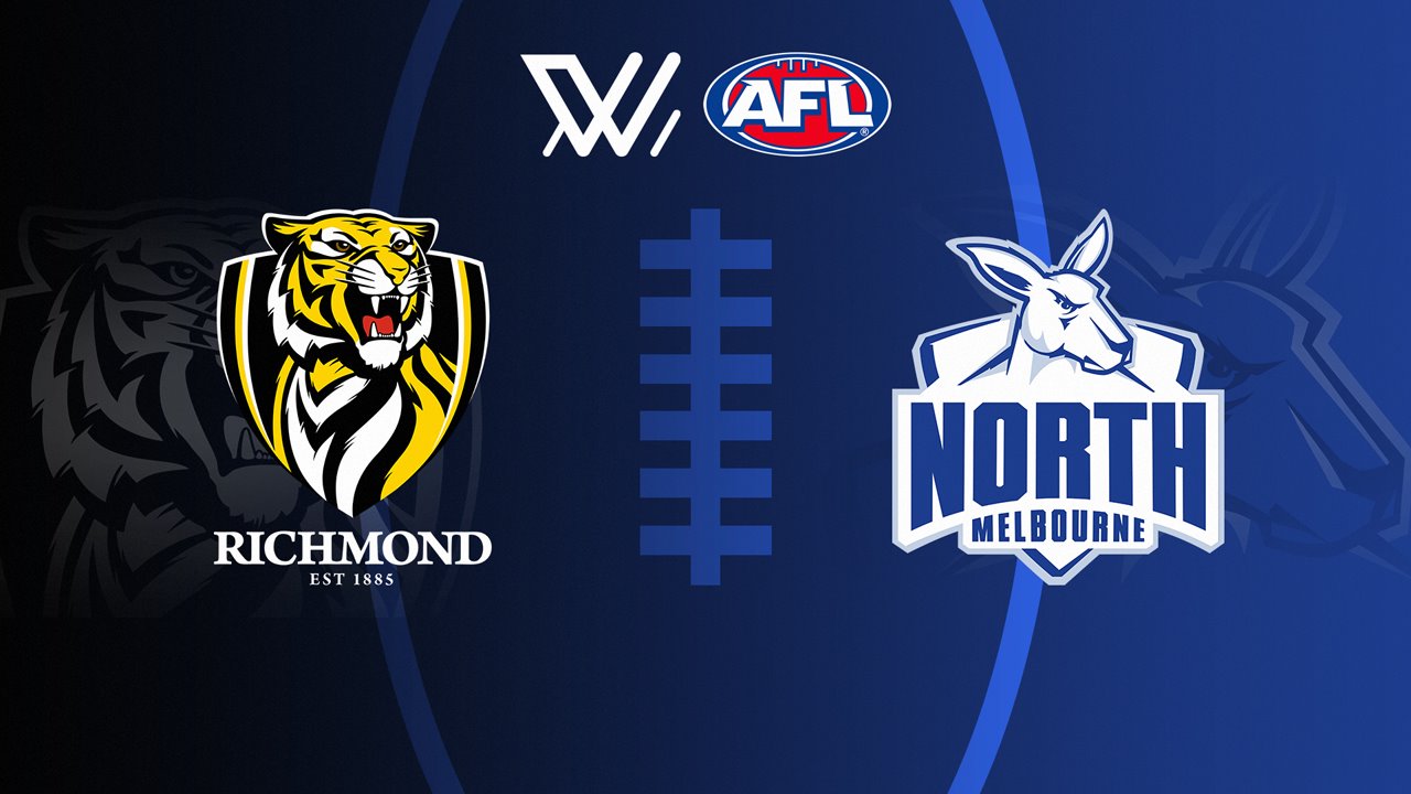 Richmond Tigers Women vs North Melbourne Kangaroos Women poster