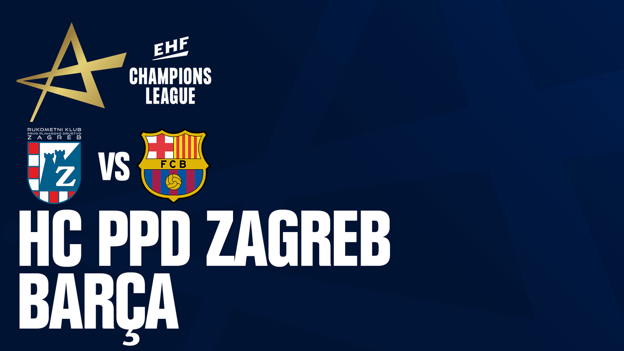 RK PPD Zagreb vs FC Barcelona Handbol poster