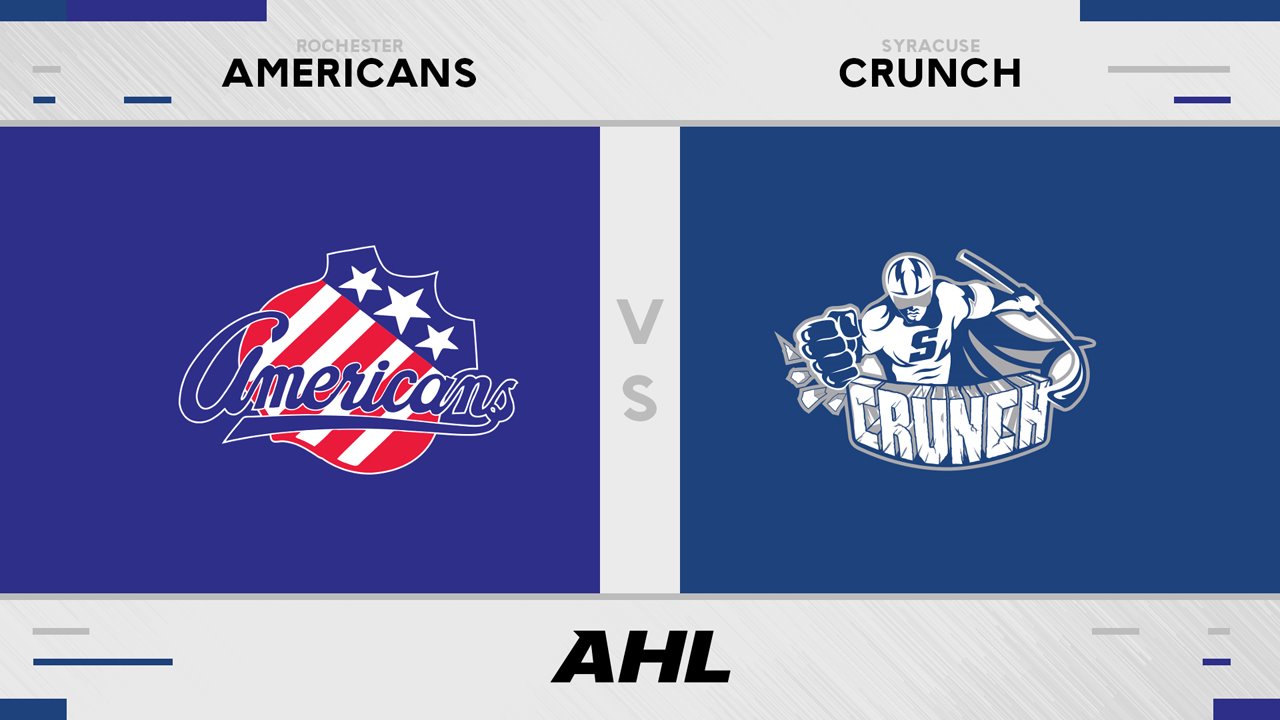 Rochester Americans vs Syracuse Crunch poster Rochester Americans vs Syracuse Crunch poster