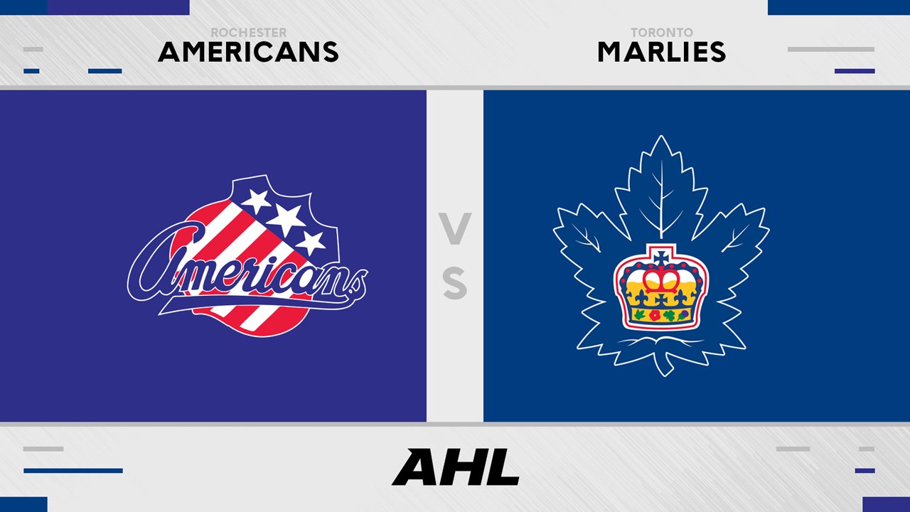 Rochester Americans vs Toronto Marlies poster Rochester Americans vs Toronto Marlies poster