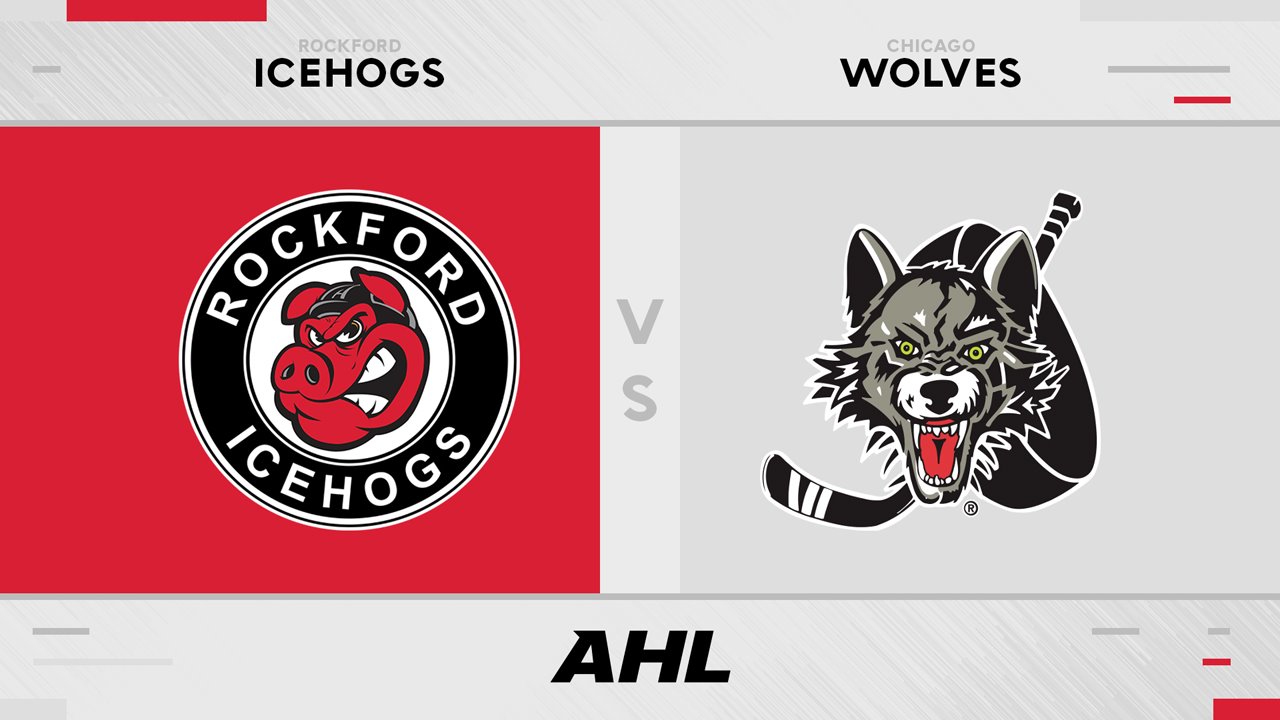 Rockford IceHogs vs Chicago Wolves poster Rockford IceHogs vs Chicago Wolves poster