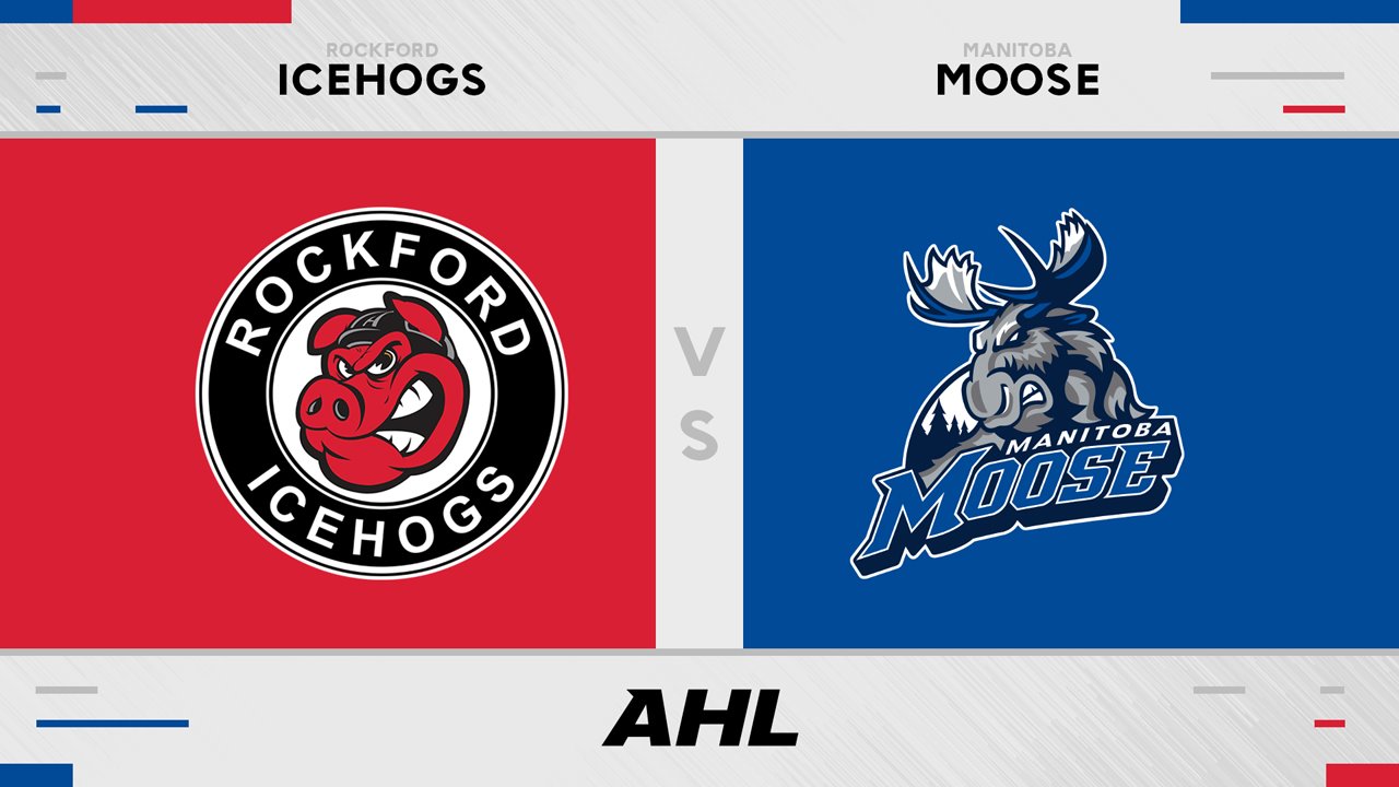 Rockford IceHogs vs Manitoba Moose poster Rockford IceHogs vs Manitoba Moose poster
