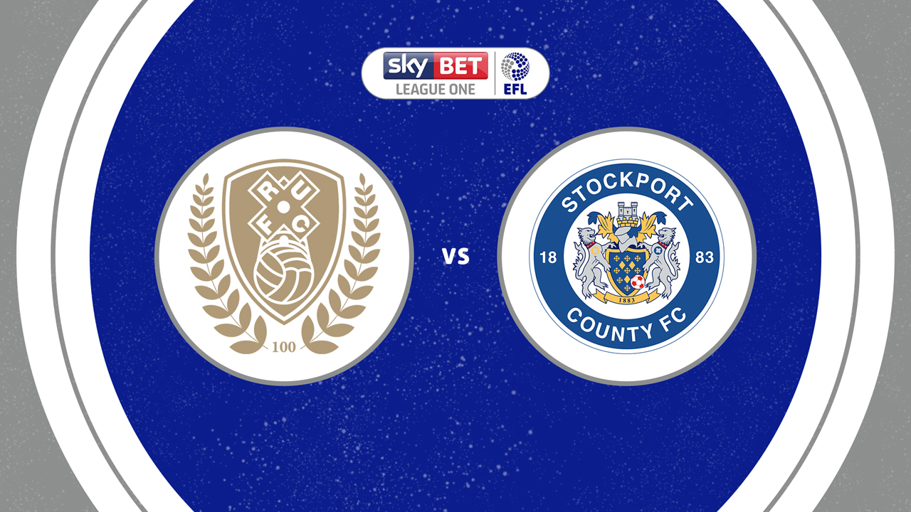 Rotherham United vs Stockport County poster