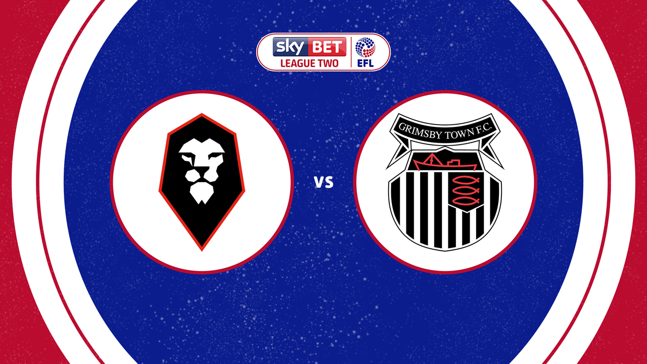 Salford City vs Grimsby Town poster Salford City vs Grimsby Town poster