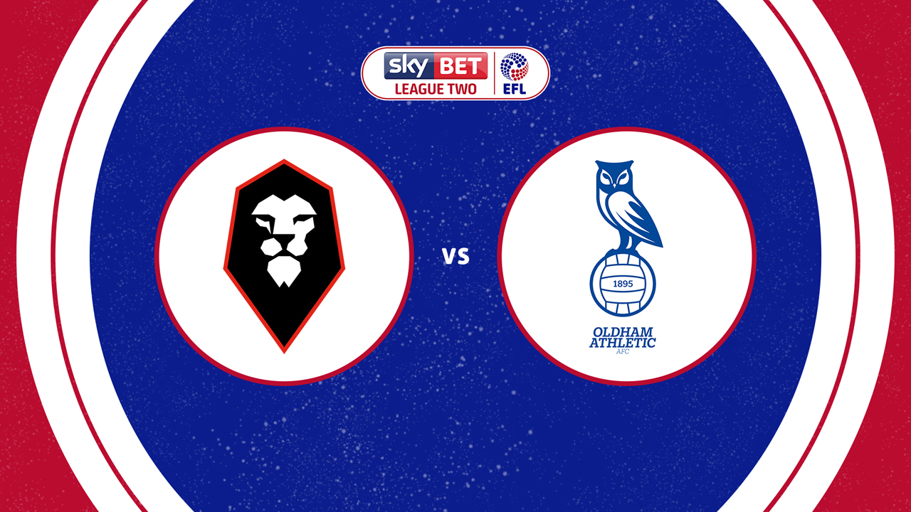 Salford City vs Oldham Athletic poster
