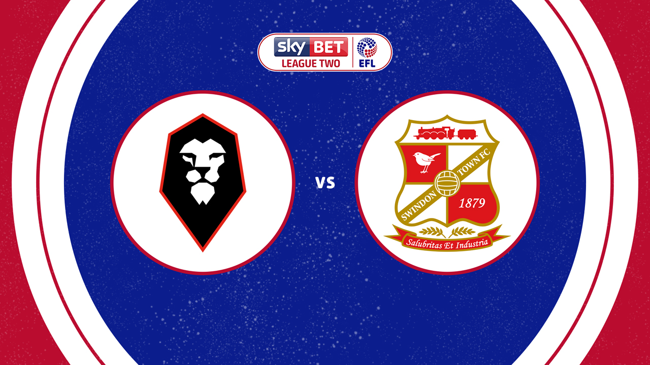Salford City vs Swindon Town poster