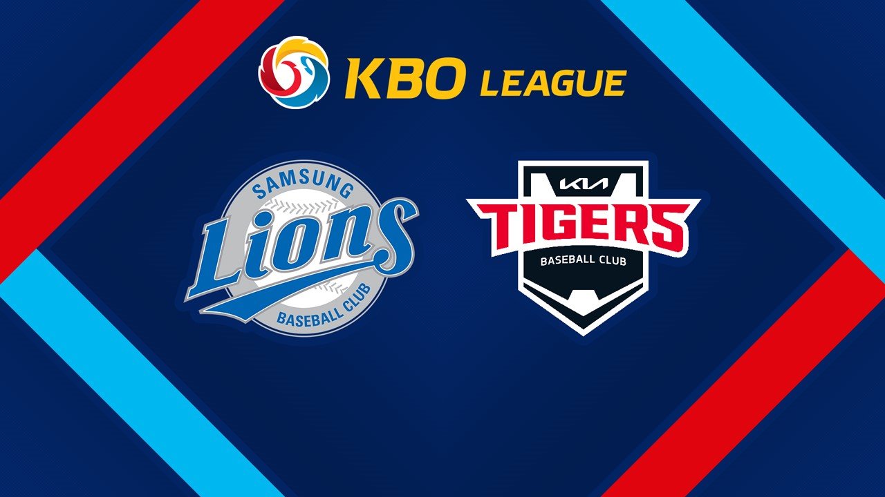 Samsung Lions vs Kia Tigers poster Samsung Lions vs Kia Tigers poster