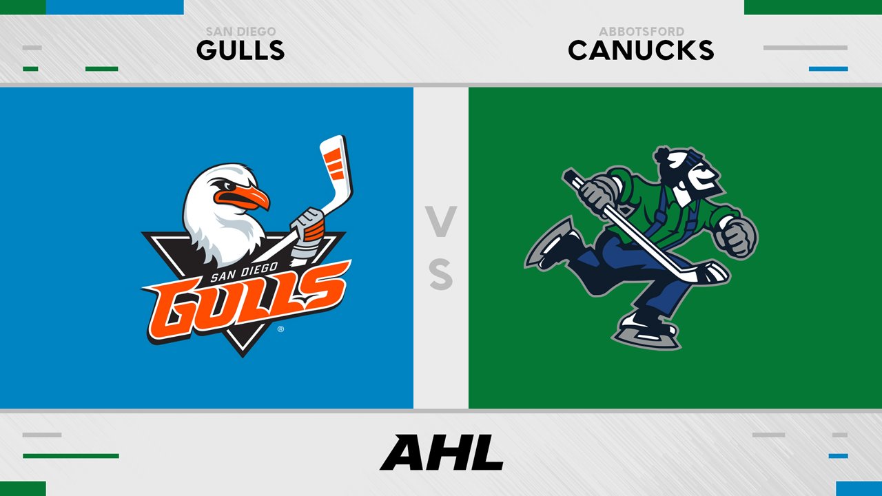 San Diego Gulls vs Abbotsford Canucks poster San Diego Gulls vs Abbotsford Canucks poster