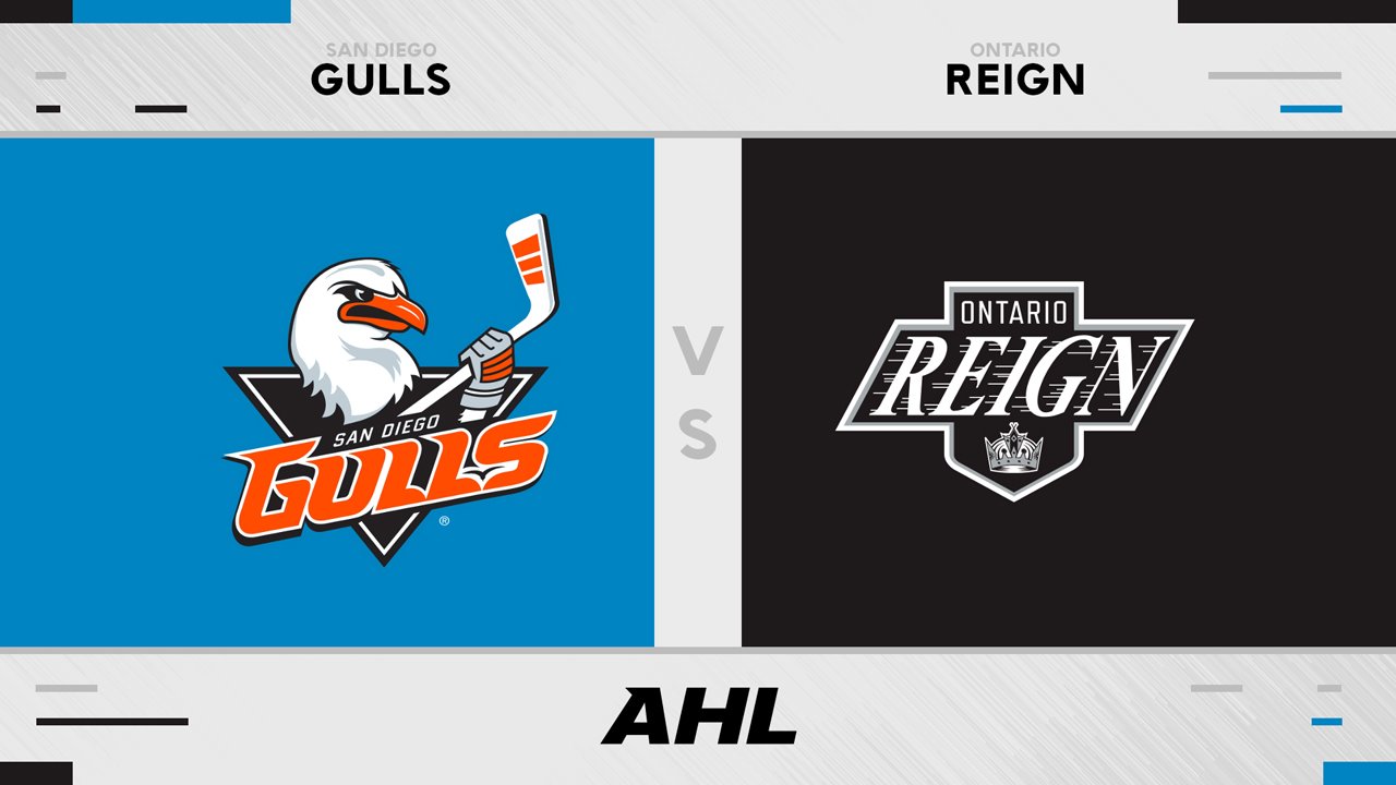 San Diego Gulls vs Ontario Reign poster
