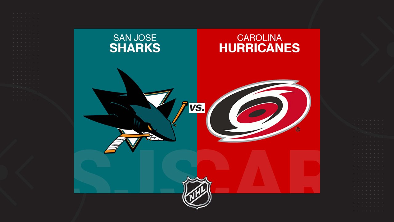 San Jose Sharks vs Carolina Hurricanes poster
