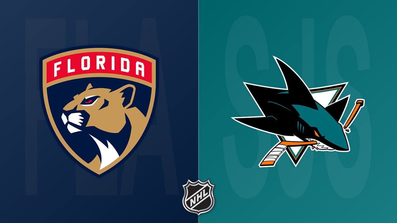 San Jose Sharks vs Florida Panthers poster