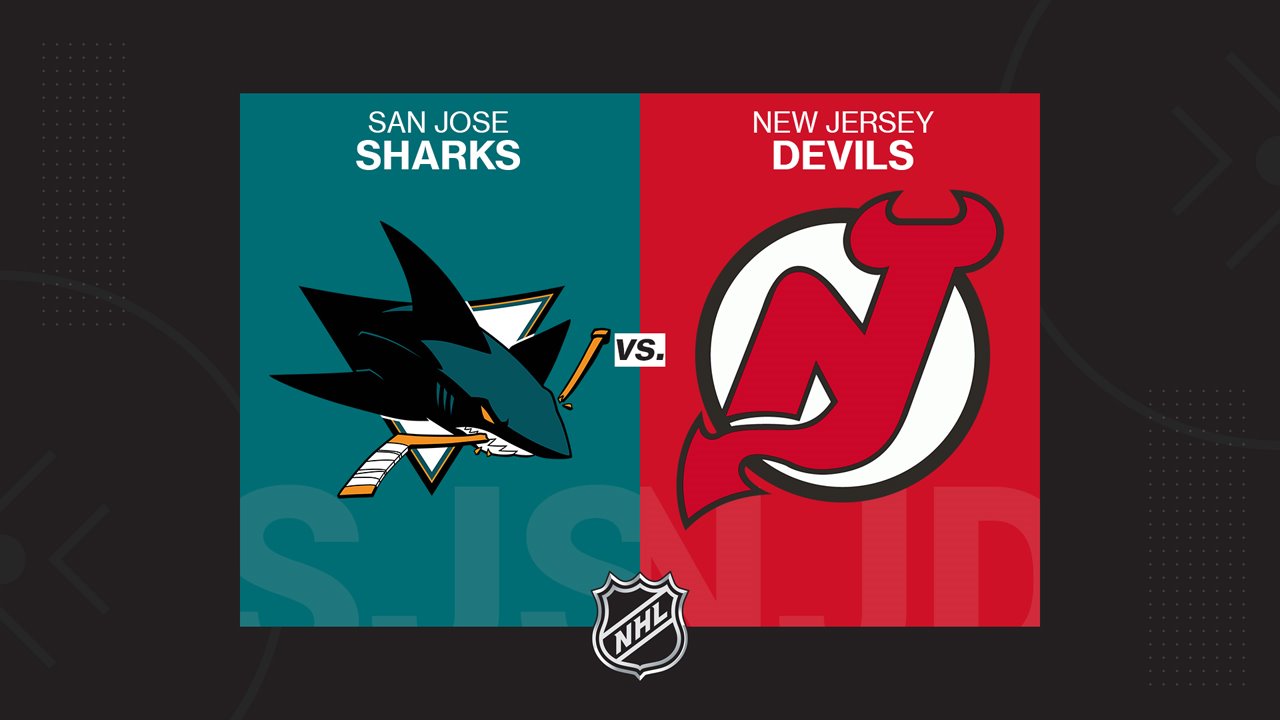 San Jose Sharks vs New Jersey Devils poster