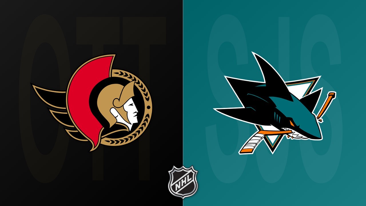 San Jose Sharks vs Ottawa Senators poster San Jose Sharks vs Ottawa Senators poster